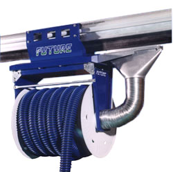 Sliding crab for hose reels