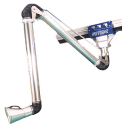 Sliding crab for suction arm