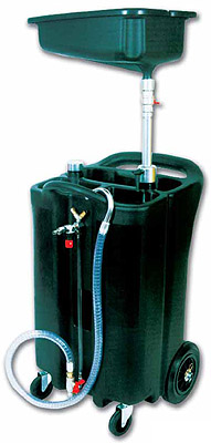 Plastic spent oil drainer