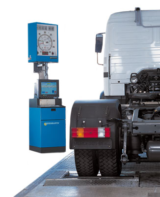 Tester zavornega sistema za avtobuse in tovorna vozila 